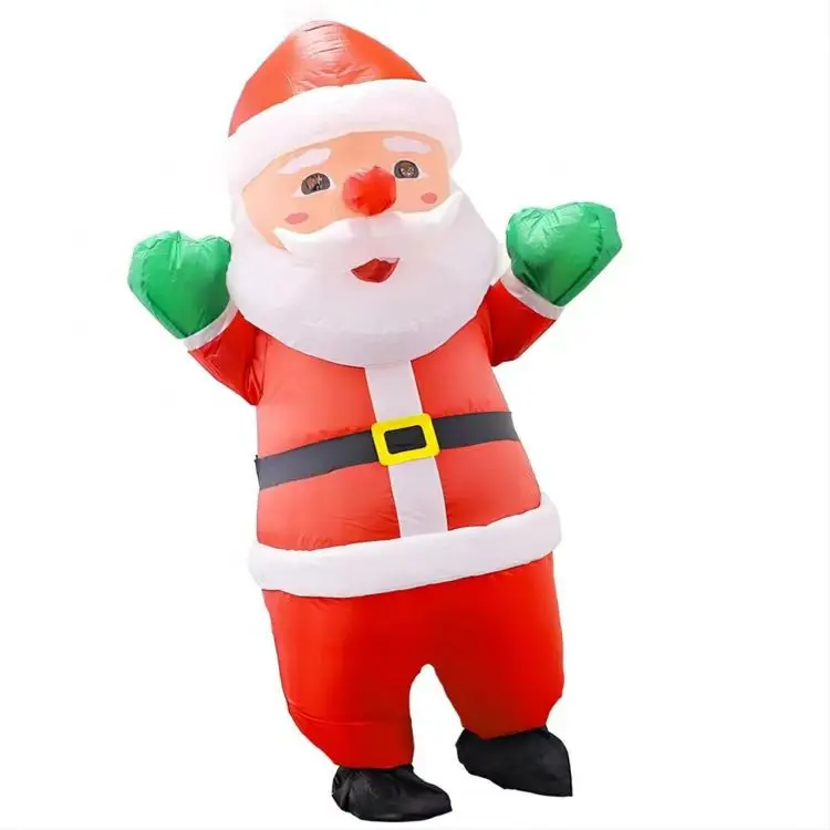 Lustiger Aufblasbarer Weihnachtsmann-Anzug für Kinder und Erwachsene – santa , adult(150-190cm)