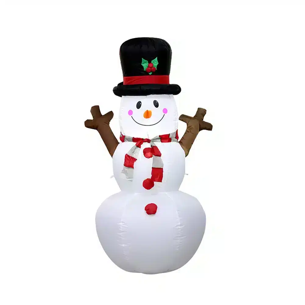 Aufblasbarer leuchtender Schneemann mit LED für Weihnachtsdeko – 1.6MUS , United States