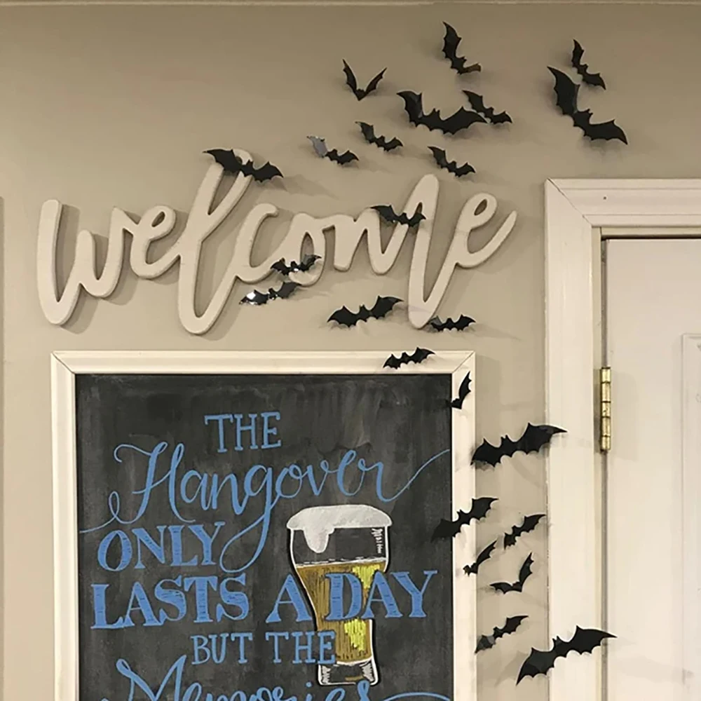 Dunkle Fledermaus Wanddekoration für gruselige Halloween-Feiern – Bild 4
