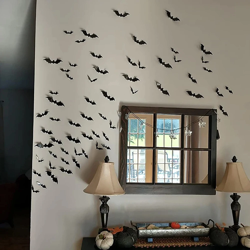 Dunkle Fledermaus Wanddekoration für gruselige Halloween-Feiern – Bild 3