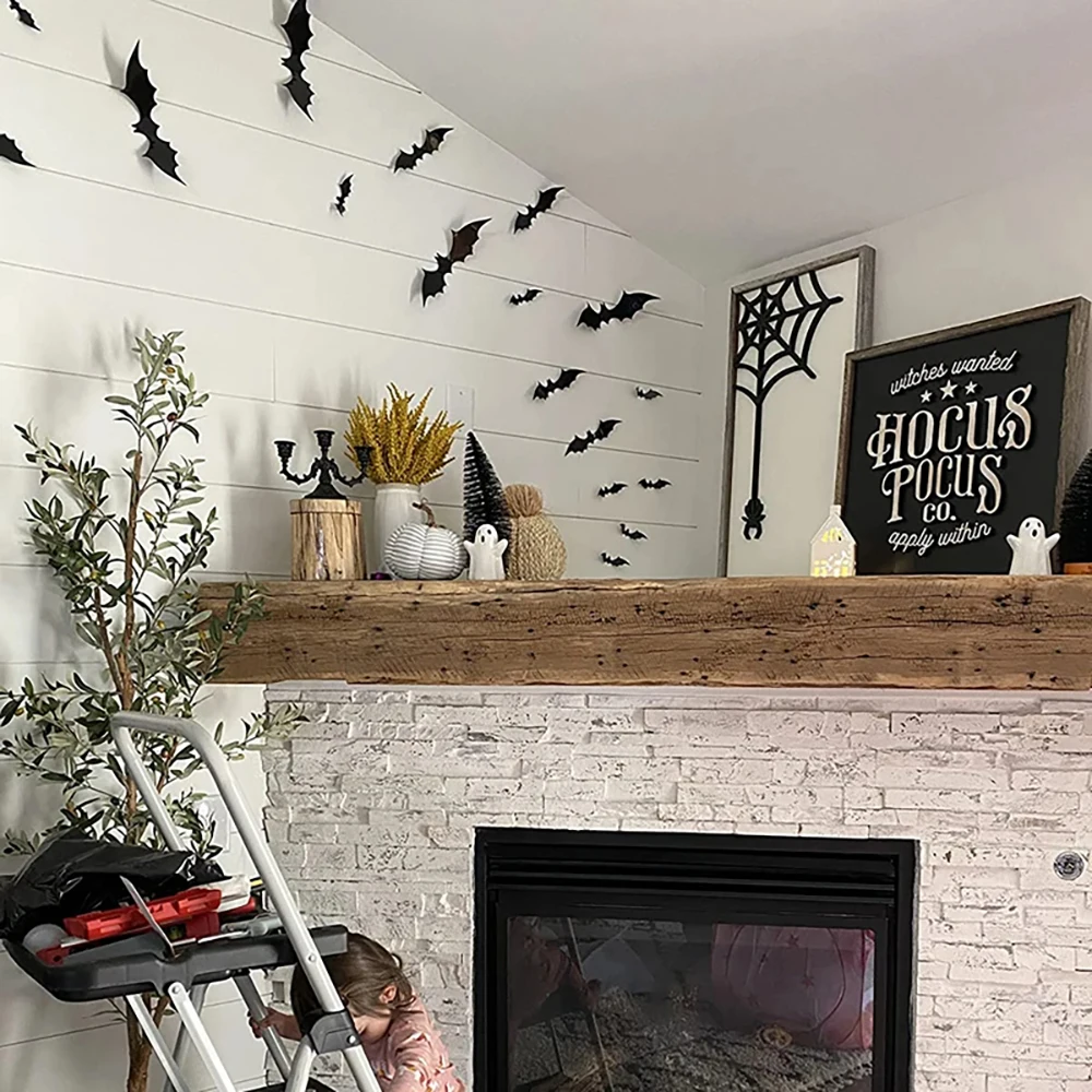 Dunkle Fledermaus Wanddekoration für gruselige Halloween-Feiern – Bild 2