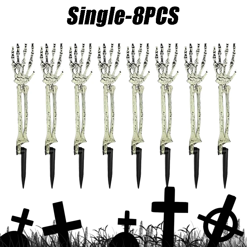 Gruselige Skelett-Hände für die schaurige Halloween-Dekoration – Single-8PCS