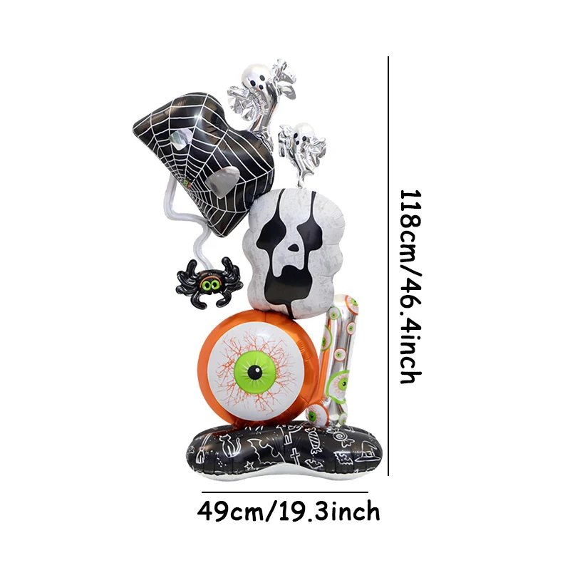 Gespenstisches Kürbis-Schloss-Dekor für die Halloween-Party – Style 6