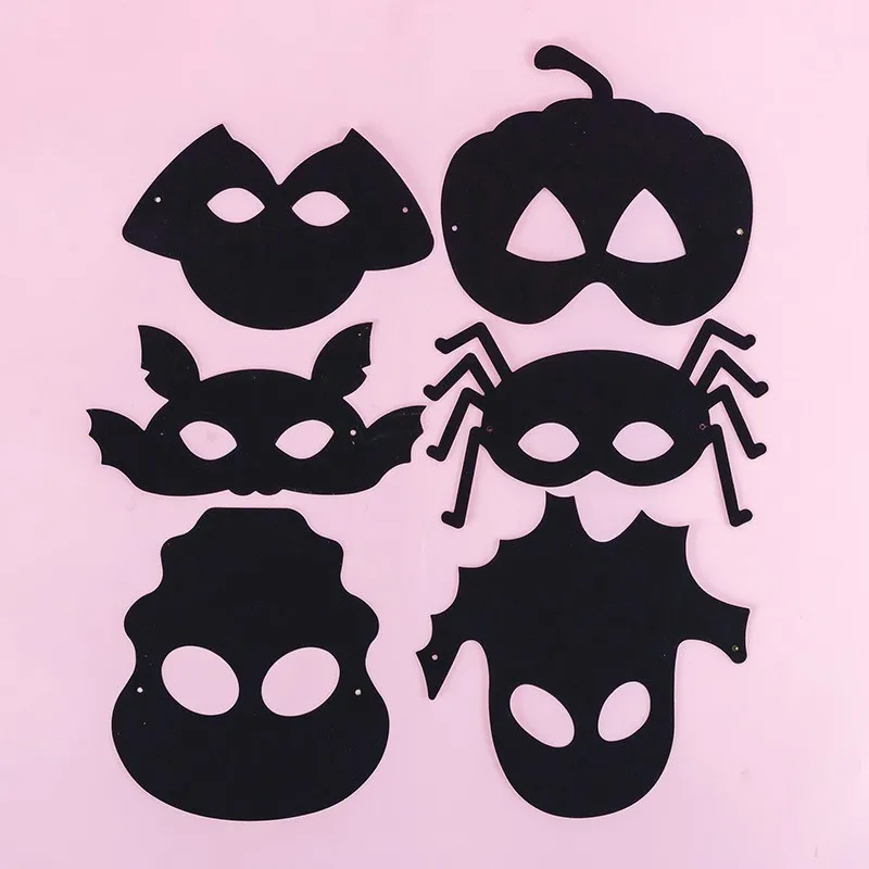 Bunte Halloween-Masken zum Basteln und Dekorieren für Partys – style E