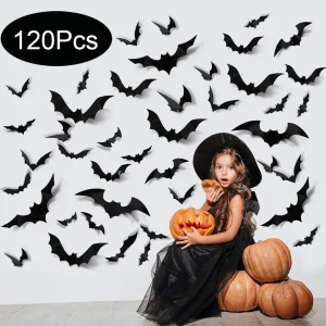 Dunkle Fledermaus Wanddekoration für gruselige Halloween-Feiern