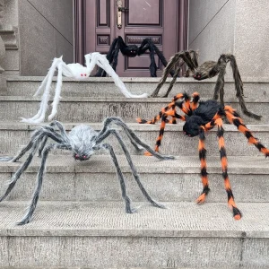 Gruselige Riesen-Spinne für schaurige Halloween-Dekorationen