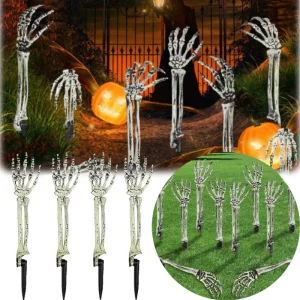 Gruselige Skelett-Hände für die schaurige Halloween-Dekoration