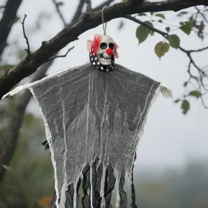 Gruselige Halloween-Skelett-Geisterdekoration für drinnen und draußen