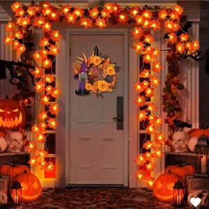Herbstleuchten: Künstliche Ahornblattlichter für eine gemütliche Halloween-Deko