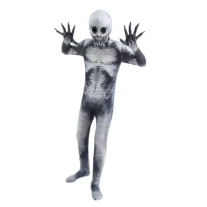 Gespenstisches Kindheitsverkleidung im schaurigen Still für Halloween