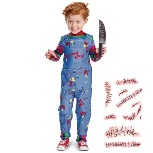 Gruseliges Chucky Halloween Kostüm für kleine Mädchen