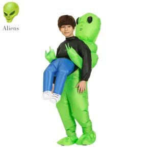 Gruselige Alien-Verkleidung für Erwachsene und Kinder zum Feiern