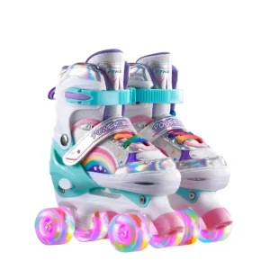 Rollschuhe für Kinder mit verstellbarem Sitz in Pink