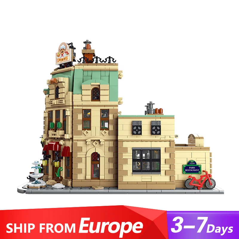 Modulares Parisian Restaurant Set für kreative Bauabenteuer