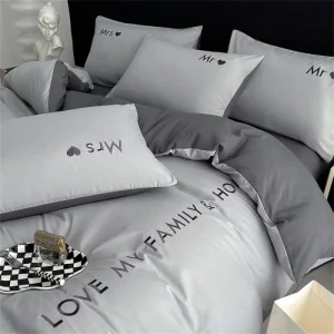 Luxuriöses Nordic-Bettwäsche-Set aus ägyptischer Baumwolle für alle Größen