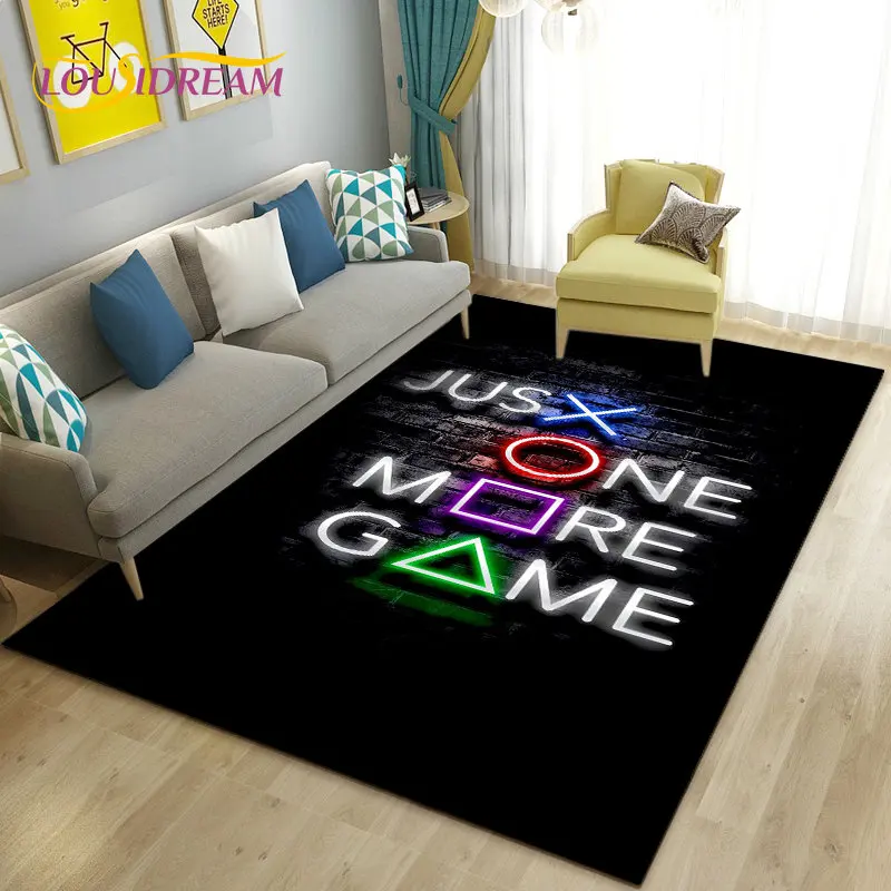 Bunter Spielfreude – 3D Gamer Teppich für Kinderzimmer – 100x150cm