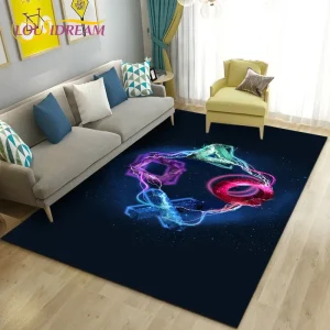 3D Cartoon Spielcontroller Teppich für Kinderzimmer und Wohnzimmer