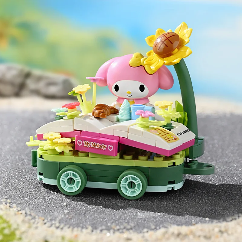 Sanrio Blütenwagen Bauklötze mit Hello Kitty und Freunden – My Melody , With box