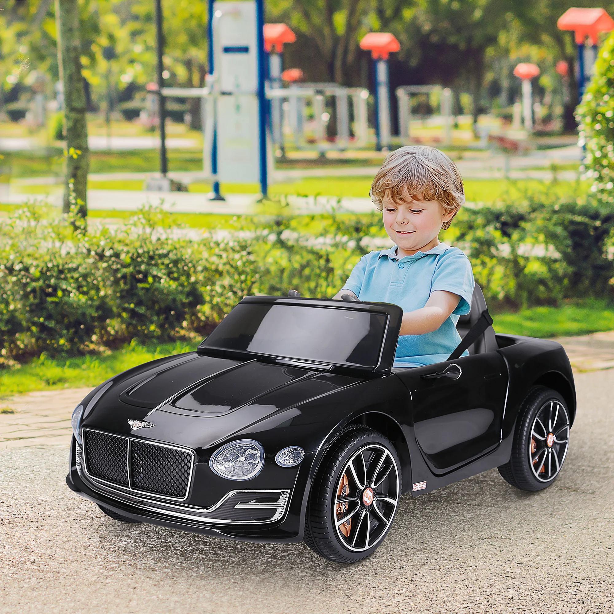 HOMCOM Kinder Elektroauto Bentley GT mit Musik und Fernsteuerung