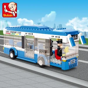 SLUBAN Stadtmodell Bauspielzeug: Einzigartiger Bus mit 235 Bausteinen