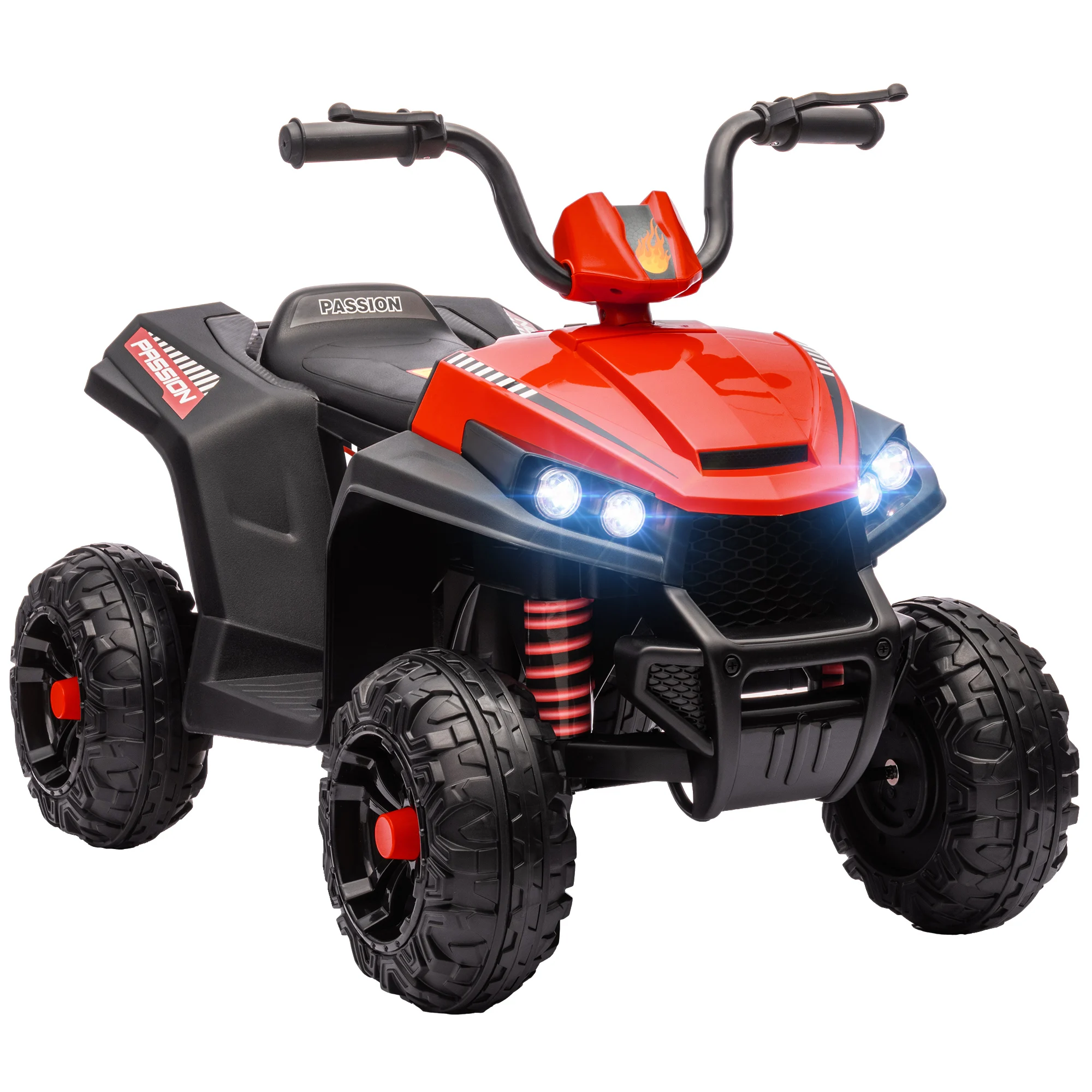 Aiyaplay Elektrisches Kinderquad mit 12V Akku in rot