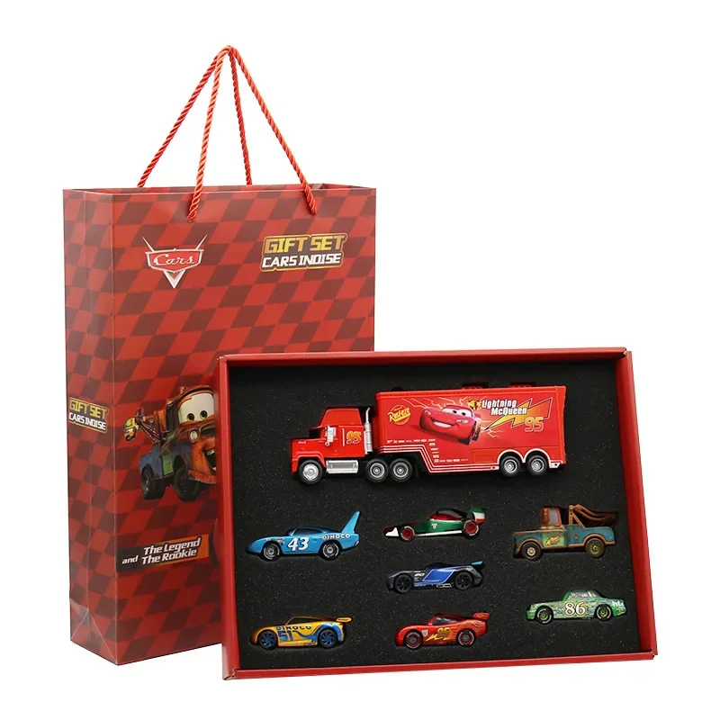 Disney Pixar Cars Geschenkbox mit 8 Metall-Modellautos für Kinder – 8Pcs alloy Car