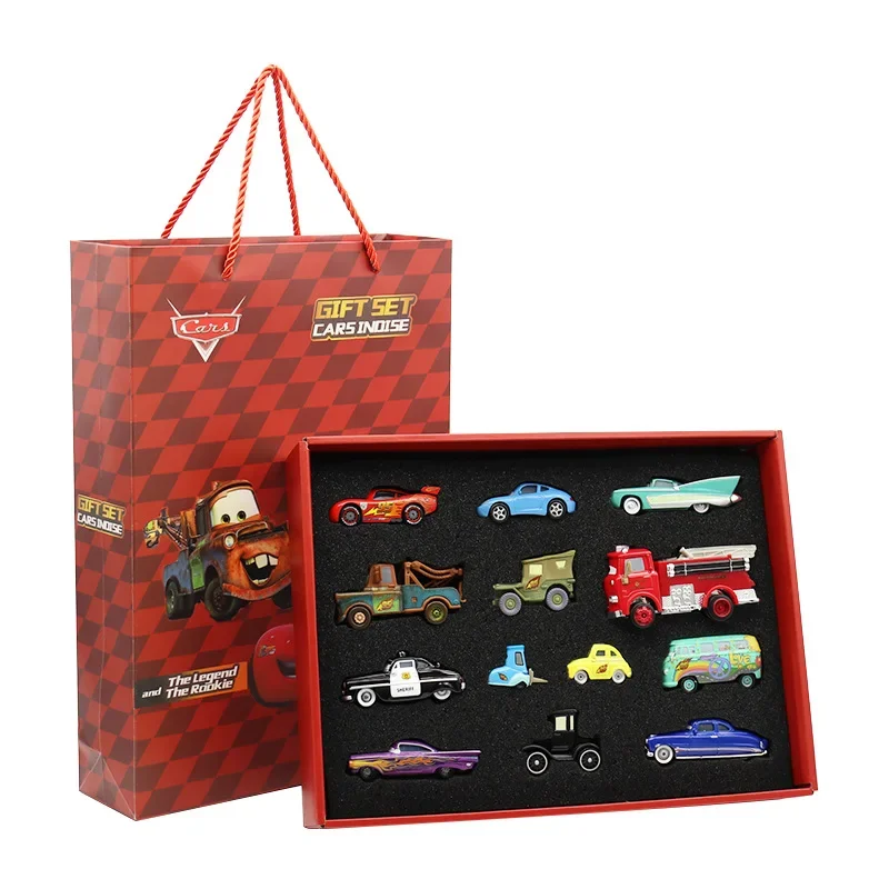 Disney Pixar Cars Geschenkbox mit 8 Metall-Modellautos für Kinder – 13Pcs alloy Car