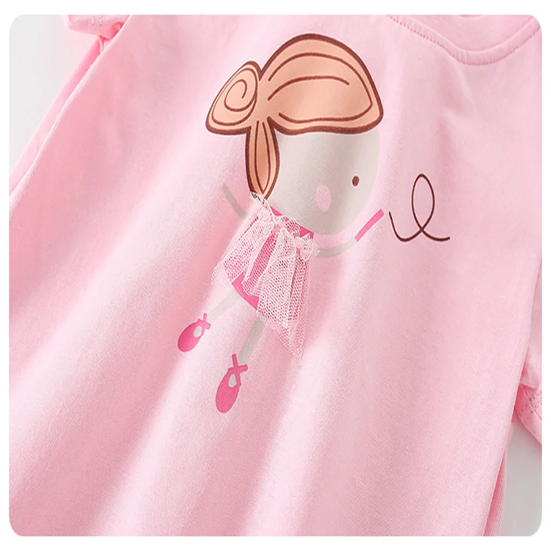 Springendes Meters Mädchen T-Shirt mit Eiscreme-Stickerei - W211637 – Bild 4