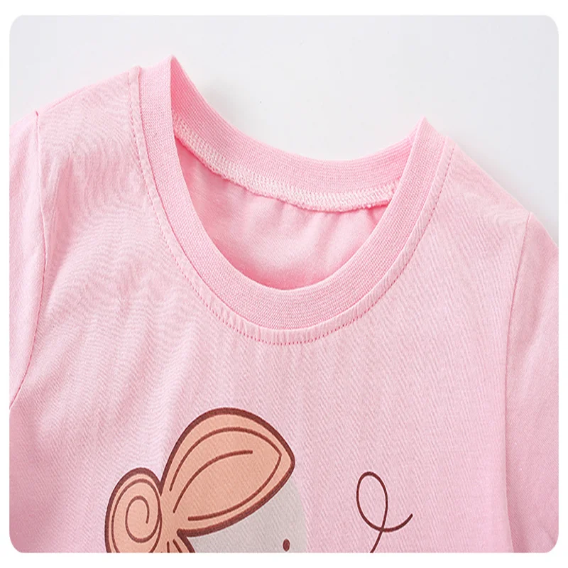 Springendes Meters Mädchen T-Shirt mit Eiscreme-Stickerei - W211637 – Bild 3
