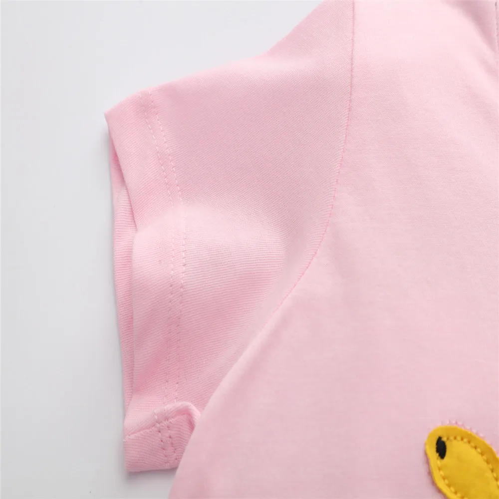 "Jumping Meters Mädchen T-Shirt mit Tierstickerei für Sommertage (W211631)" – Bild 6