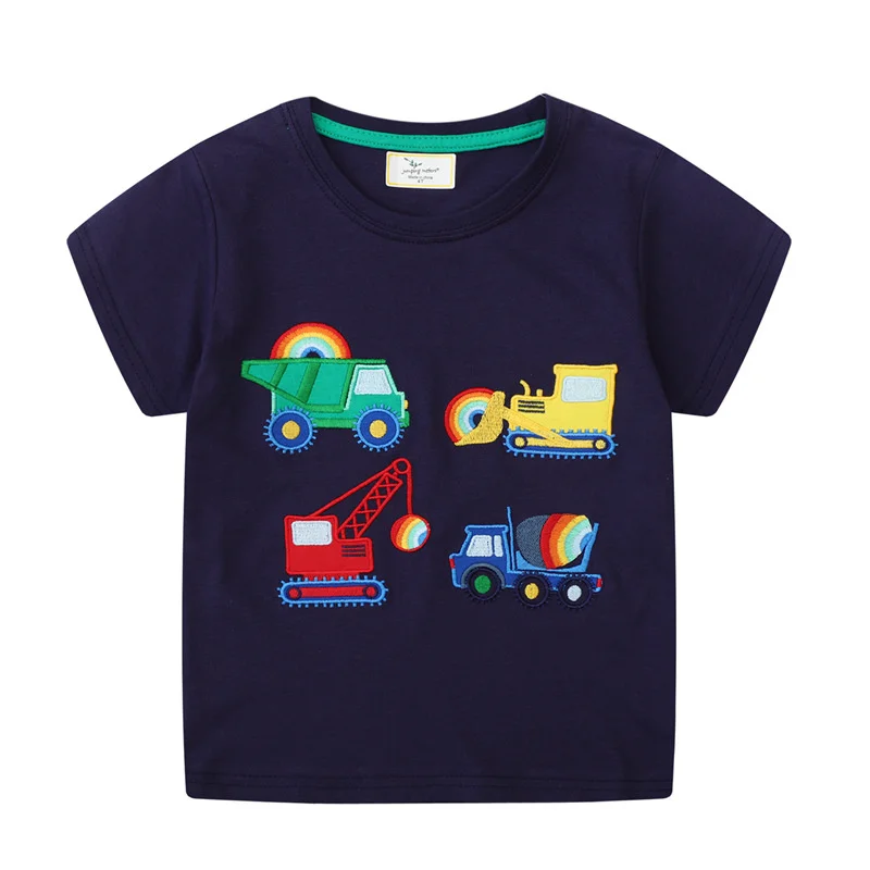 Springende Meter Jungen und Mädchen T-Shirts aus Baumwolle (W6033) – 4T