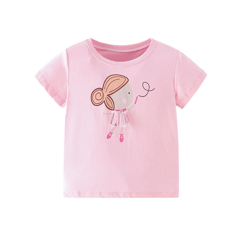 Springendes Meters Mädchen T-Shirt mit Eiscreme-Stickerei - W211637 – Bild 2