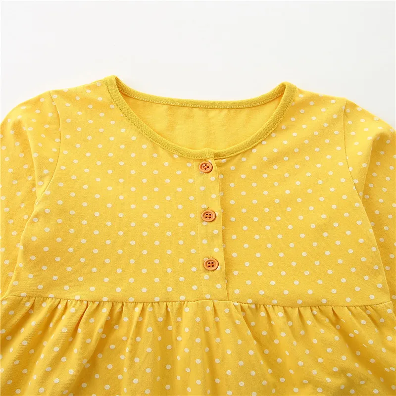 Mädchenkleid mit langen Ärmeln und Tier-Motiven für Festlichkeiten (T1556) – Bild 4