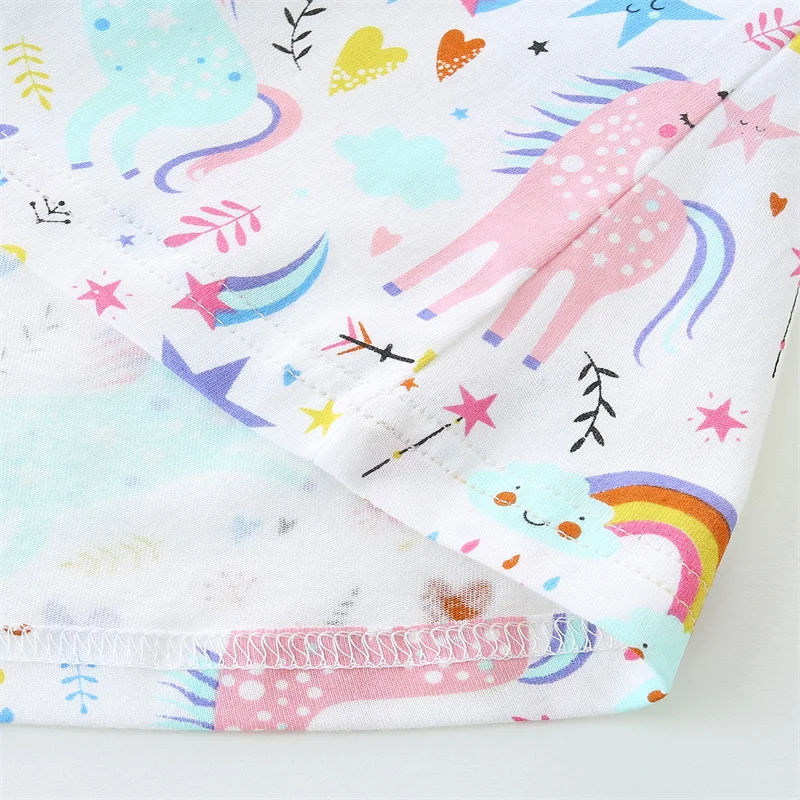 Hübsches Regenbogen-Kleid für kleine Mädchen im Sommer – Bild 6