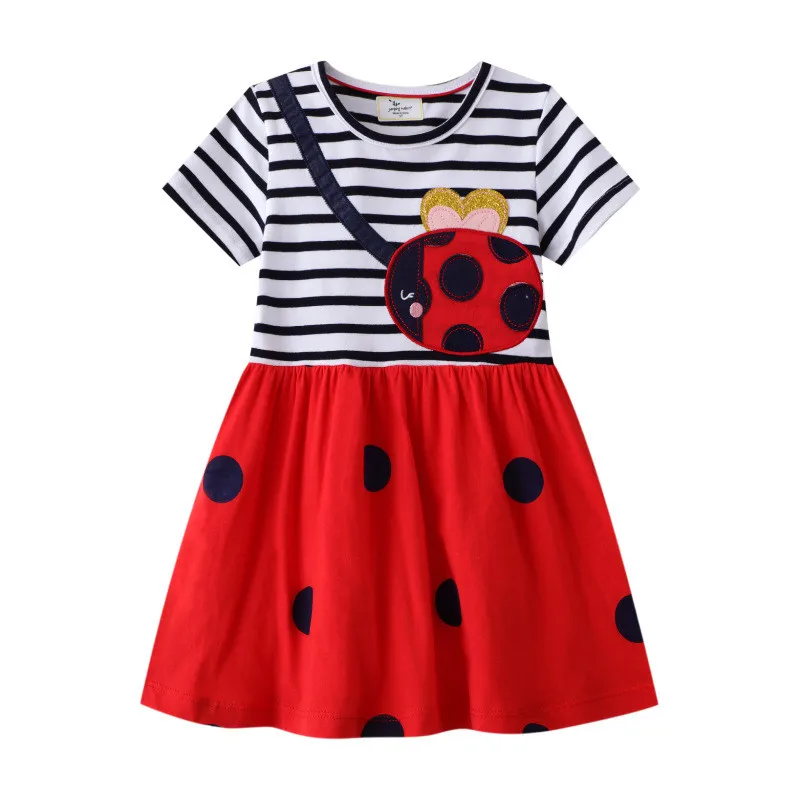 Niedliches Sommerkleid mit Tierstickerei für Mädchen – T67168 – 4T