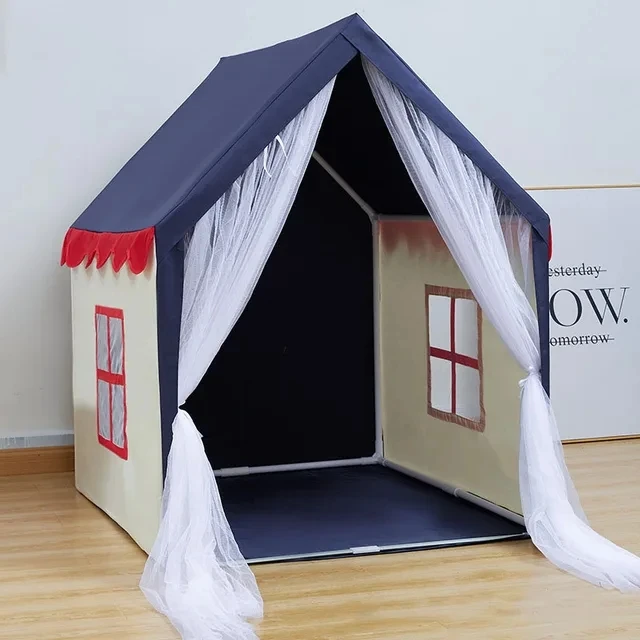 Portable Spielzelt für Kinder – Bunte Mädchen-Wohnhaus-Tipi – Blue