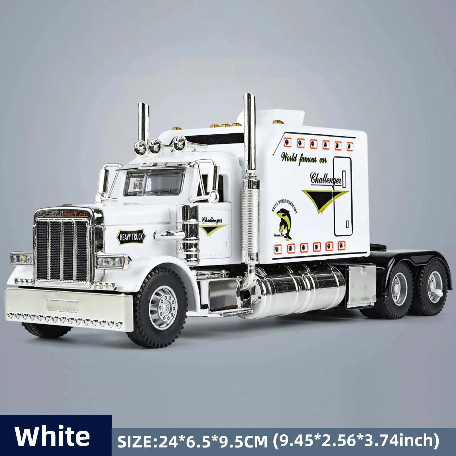 Langlebiger 1:24 Peterbilt 389 Spielzeug Lastwagen für Kinder – WHITE