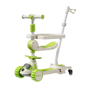 Hochverstellbarer 3-Rad-Scooter für Kinder mit Musik und Lichtern