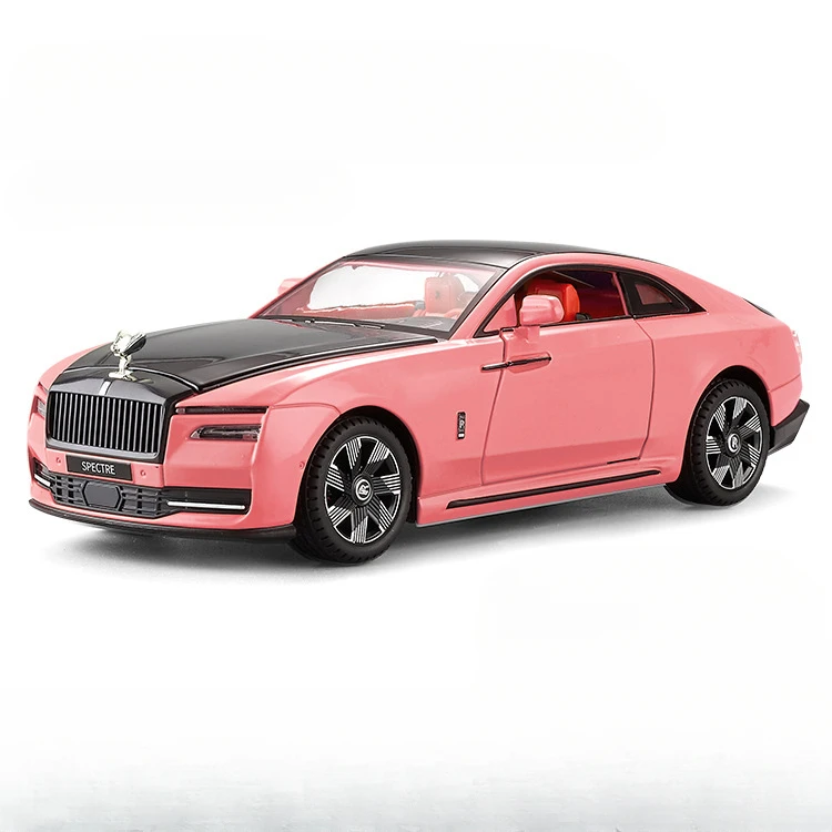 Elegantes 1/24 Modellauto: Rolls Royce Spectre mit Sound und Licht – Pink