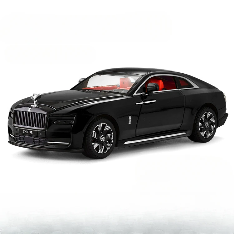 Elegantes 1/24 Modellauto: Rolls Royce Spectre mit Sound und Licht – Black