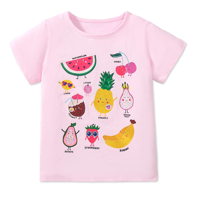 Hübsches Sommer T-Shirt für Mädchen mit Obstmotiv von Little Maven – 55192 photo , 4Y