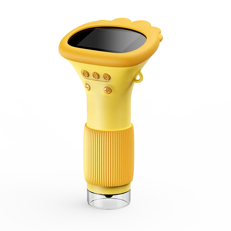 RIVGOT Kinder Mikroskop mit 1000x Vergrößerung und LED-Funktion - Orange