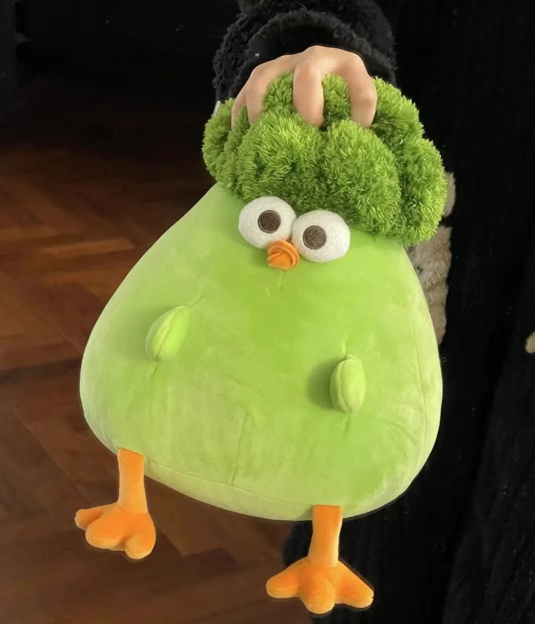 Weicher Hühner-Spielzeugkissen mit Cartoon-Charakteren für Kinder – see choice option , cauliflower 28cm