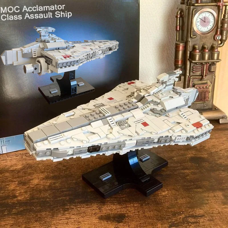 MOC Acclamator Klasse Angriffsraumschiff Baukästen für Kinder