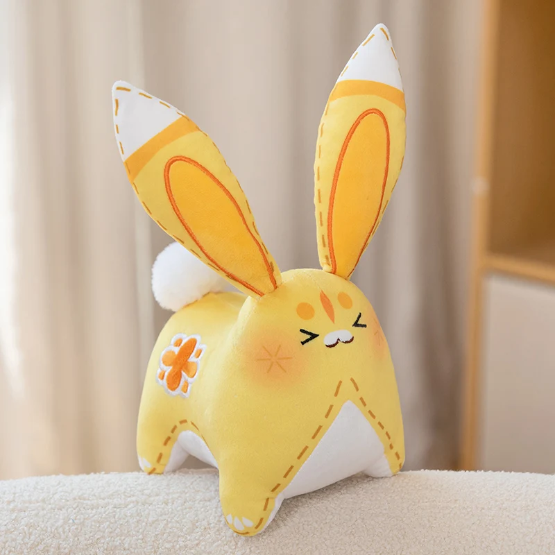 Kuscheliger Yuegui Hase für Kinder – Weicher Cosplay-Plüsch – 14cm , happy