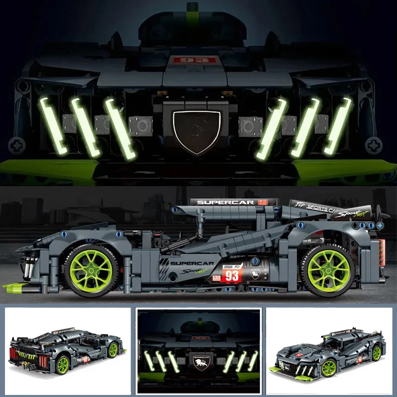 Technischer 9×8 Le Mans Hybrid Hypercar Bausatz (NEW1280PCS)