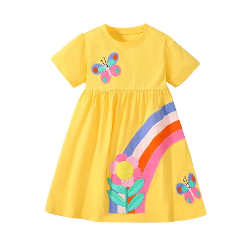 Bezauberndes Sommerkleid für Mädchen mit floralem Motiv 2-8 Jahre – 6T