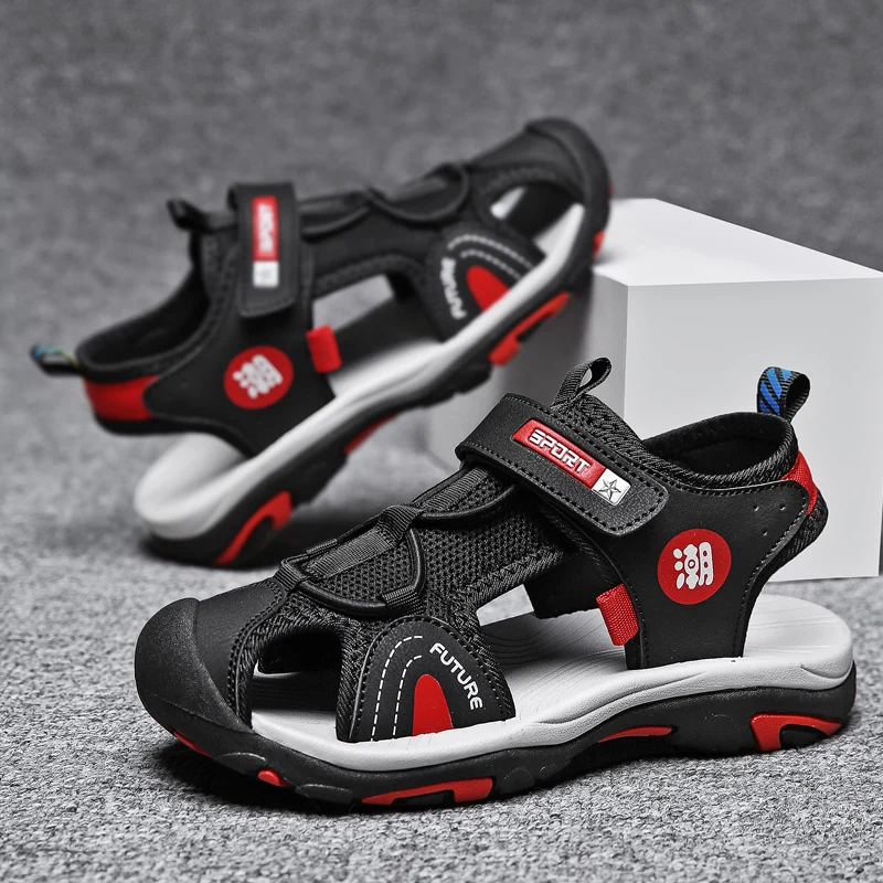 Kinder Sandalen für den Sommer - Atemaktive, Rutschfeste Outdoor Schuhe – Bild 4