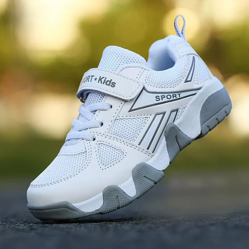 Atmungsaktive Weiße Kinder Sneakers für den Sommer – Unisex – 31