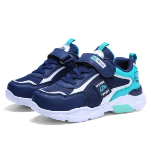 Bequeme und leichte Jungen-Sport-Sneaker in Blau